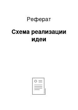 Реферат: Схема реализации идеи