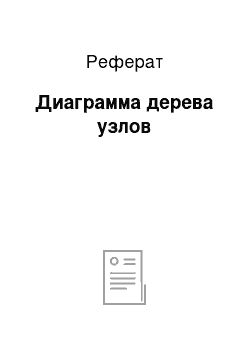 Реферат: Диаграмма дерева узлов