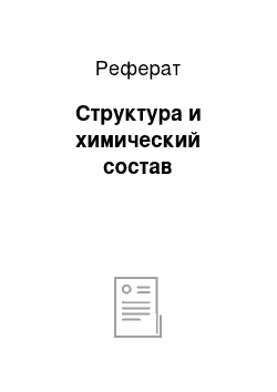 Реферат: Структура и химический состав