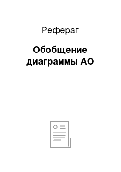 Реферат: Обобщение диаграммы АО