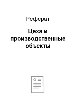 Реферат: Цеха и производственные объекты