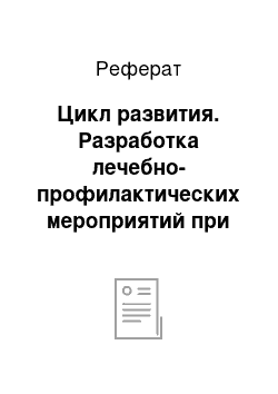 Реферат: Цикл развития. Разработка лечебно-профилактических мероприятий при ценурозе овец